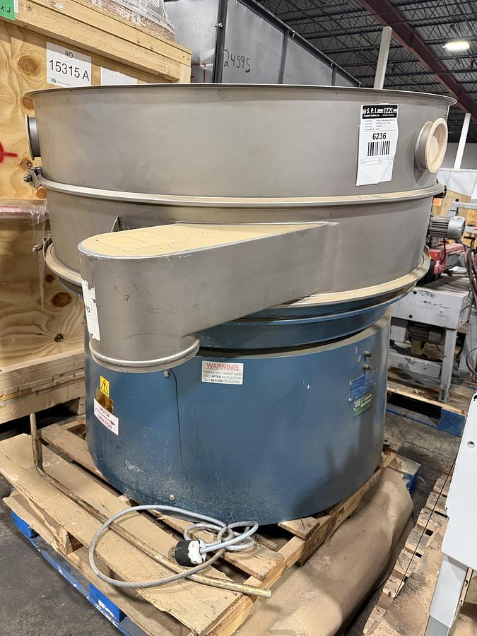 Used Russel Finex 48" Diameter Single Deck Sifter