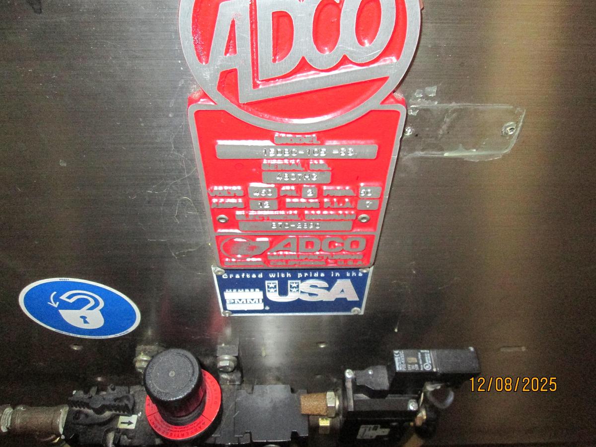 Used Adco Model 15DBC105SS Automatic Horizontal Cartoner