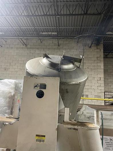 Used Patterson Kelley 60 cuft Stainless Steel V-Blender with Intensifier Bar