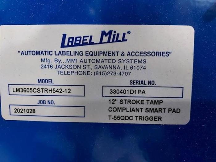 Used Label Mill Model LM3605CSTRH542-12 Print & Apply Labeler