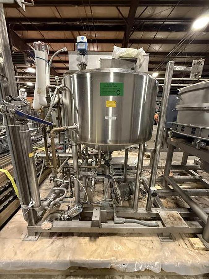 Used AB Process 150 Gallon SS jacketed and Mixing Kettle
