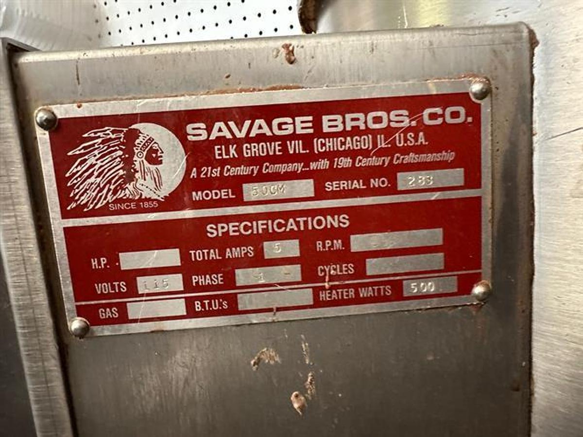 Used Savage 50-lb SS Chocolate Melter