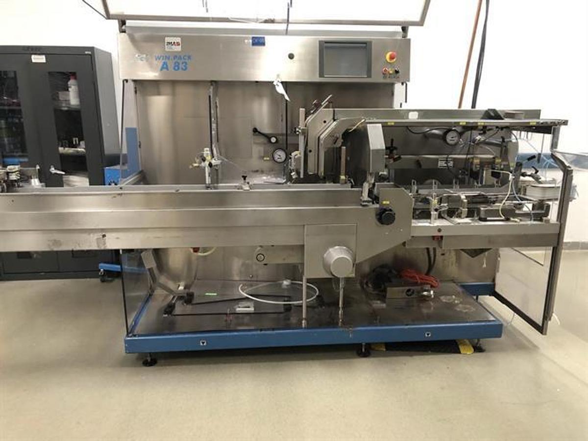 Used IMA model A83 cartoner with blister feeder