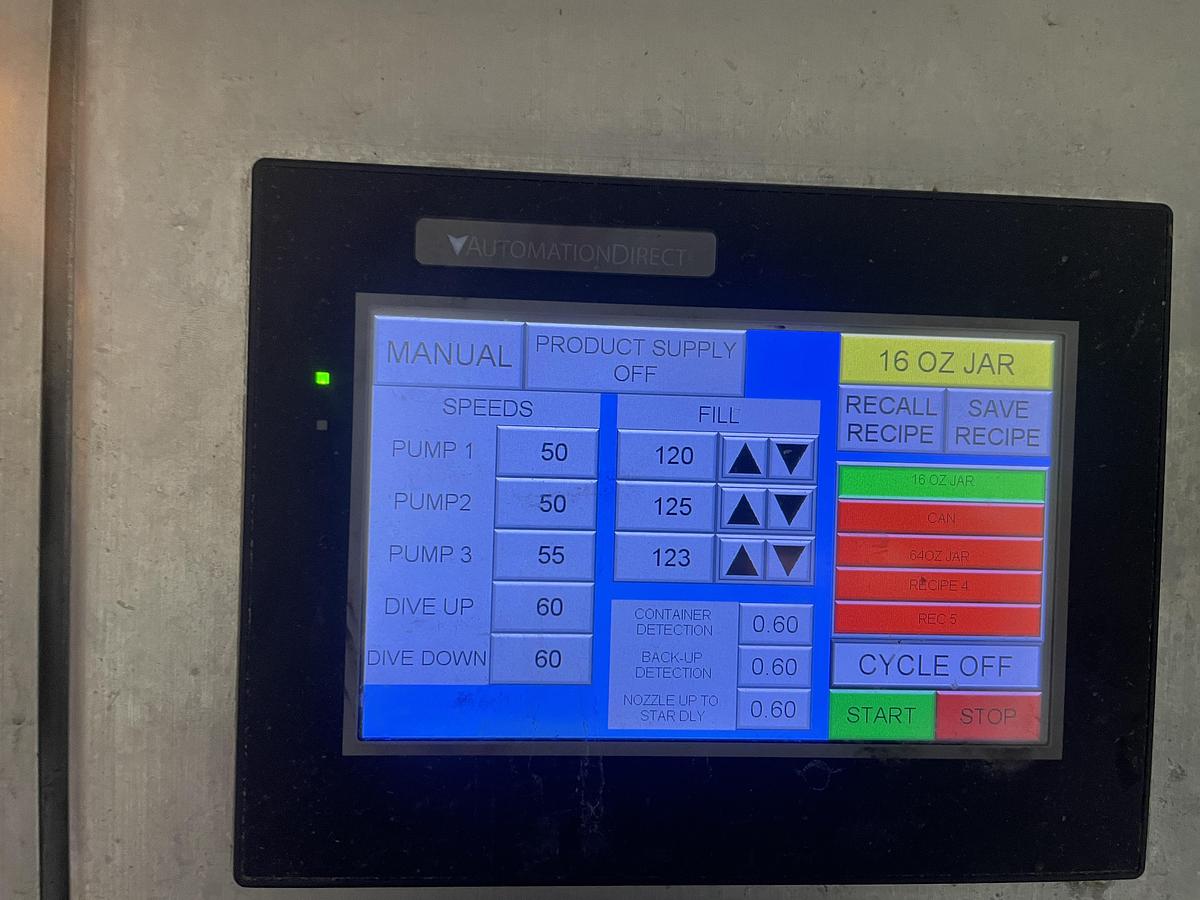 Used Fluid Packaging Solutions 3 Pump Filler