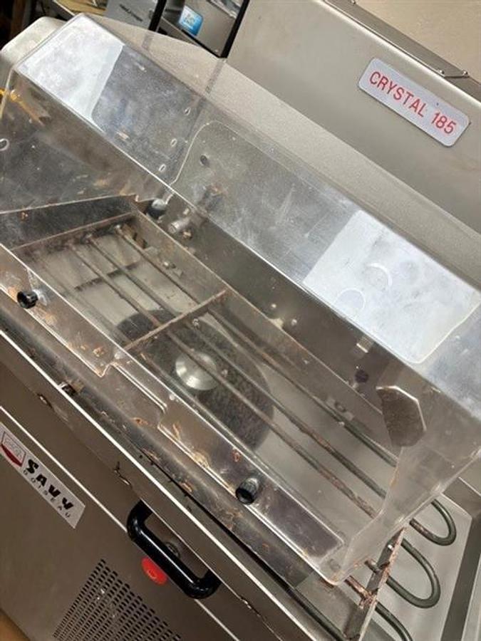 Used Savy Crystal 185 7" Enrober with Savy 12" Cooling Tunnel
