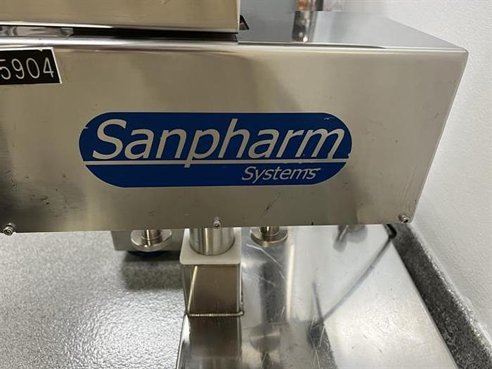 Used Sanpharm Systems model TE101-L stainless steel vibratory tablet deduster