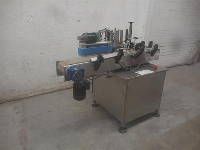 Used Murcia Model MC-140P Stainless Steel Wraparound Labeler