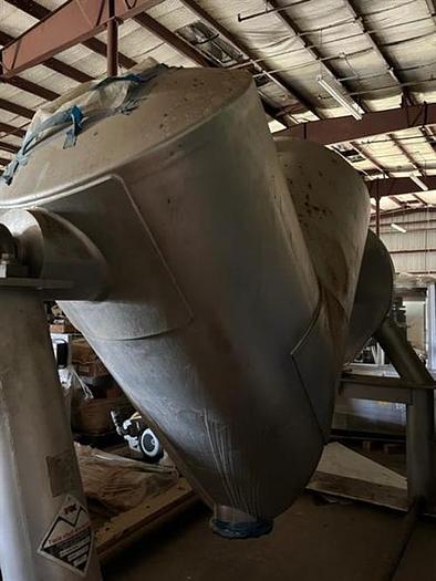 Used Patterson Kelley 75 Cu Ft stainless steel V blender