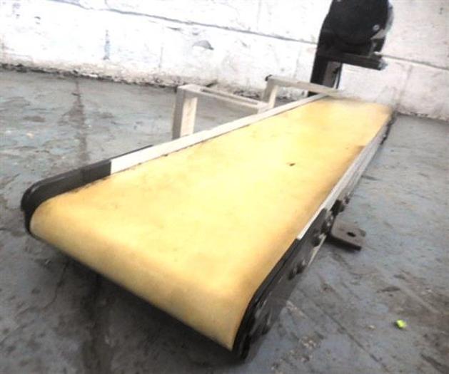 Used Aluminum model 2100-0603-02/0 Belt Conveyor