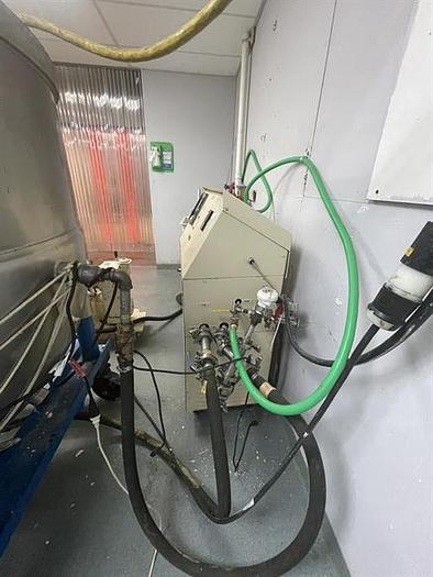 Used Chromalox hot water heater with pump and temperature controller