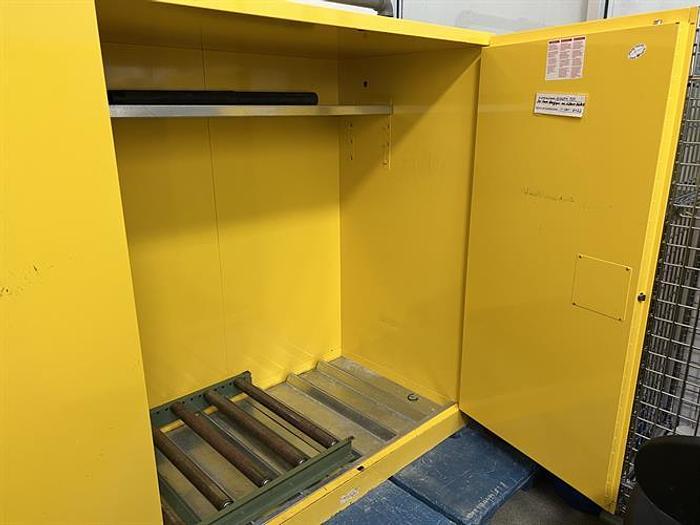 Used Justrite flammable proof steel cabinet