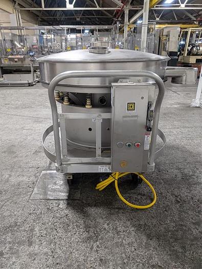 Used Sweco model XS48Y686SETLWC 48" diameter single deck sifter