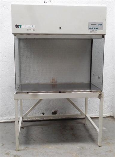 Used Telstar model AH-100 stainless steel laminar flow hood.