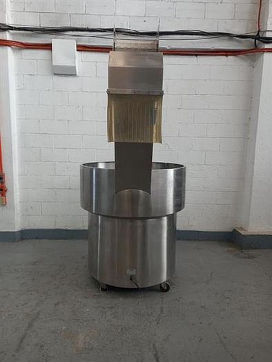 Used Kalish model 9272 stainless steel cleated conveyor