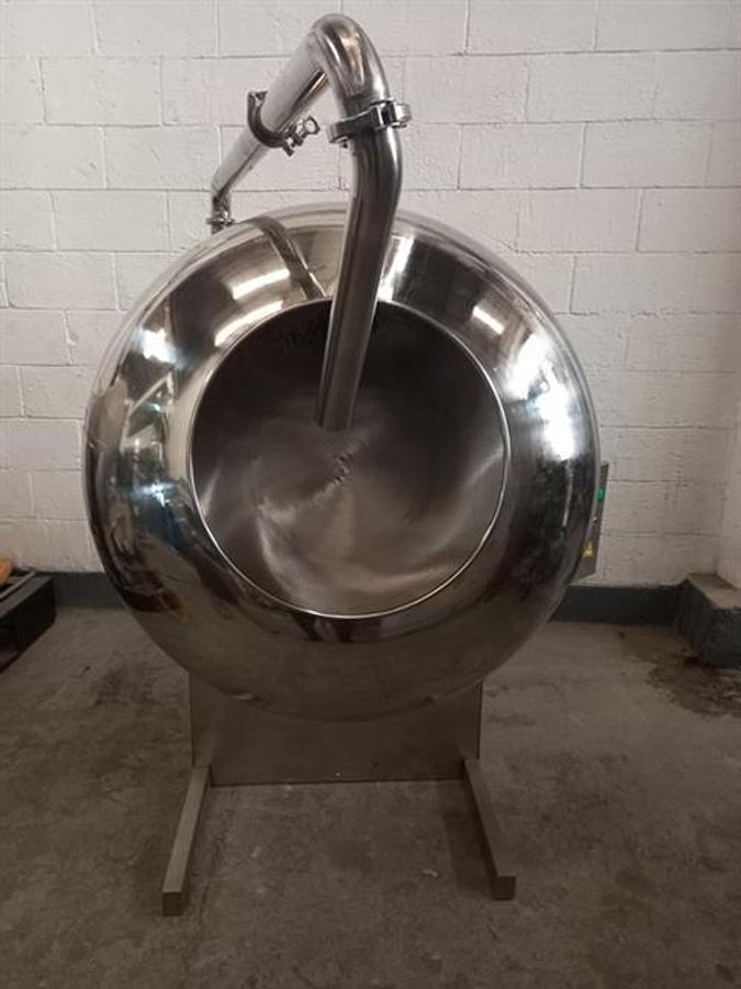 Used SaintyCo model SQY-1000 40" dia. coating pan