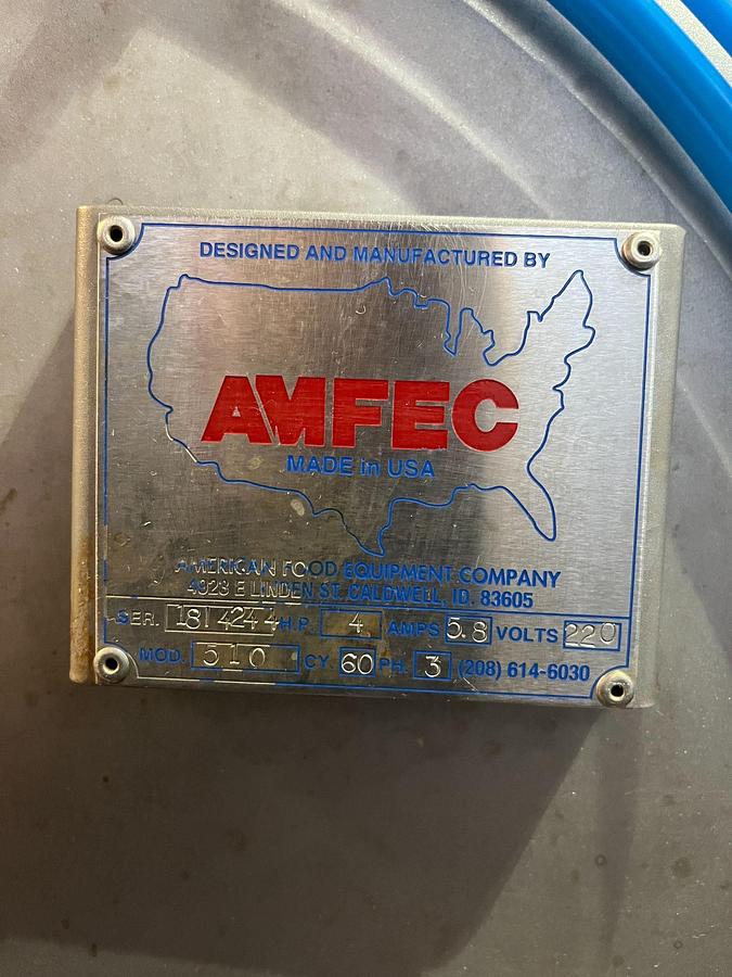 Used AMFEC Model 510 500 LB Paddle Mixer