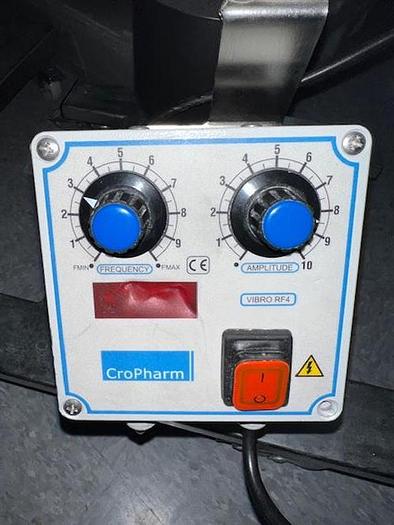 Used CroPharm model RF4-2 stainless steel rotary tablet deduster