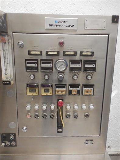 Used Freund SFC-Mini Stainless steel Laboratory Fluid bed dryer