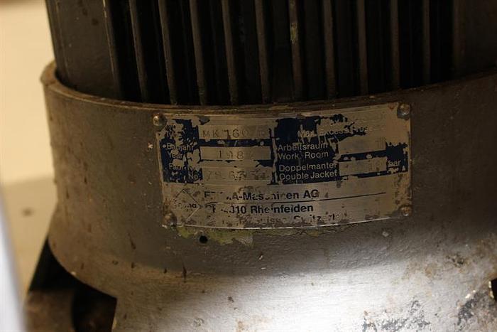 Used Fryma model MK160/R carborundum stone mill