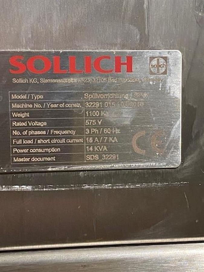 Used Sollich Model TurboTemperer TE 3700 D