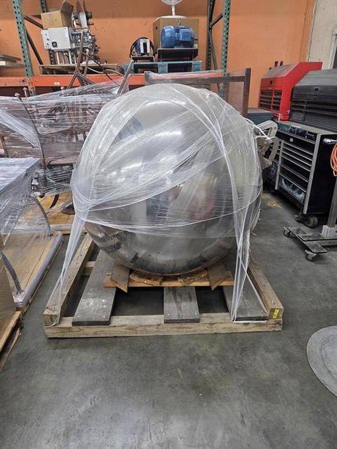 Used 52" Stainless Steel Coating Pan