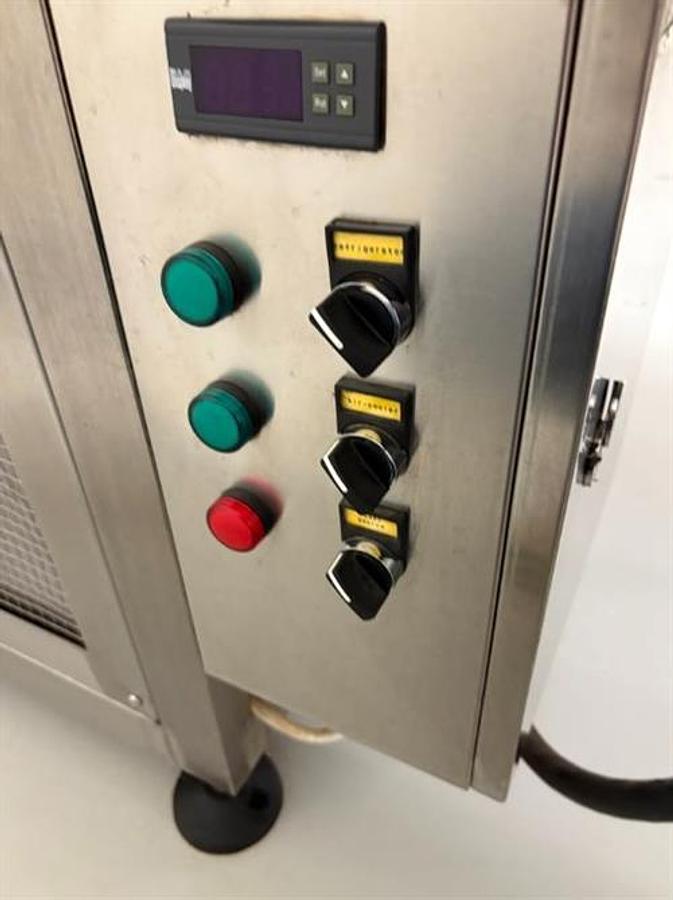 Used MK Machinery 24" wide x 50-ft long Stainless Steel Cooling Tunnel