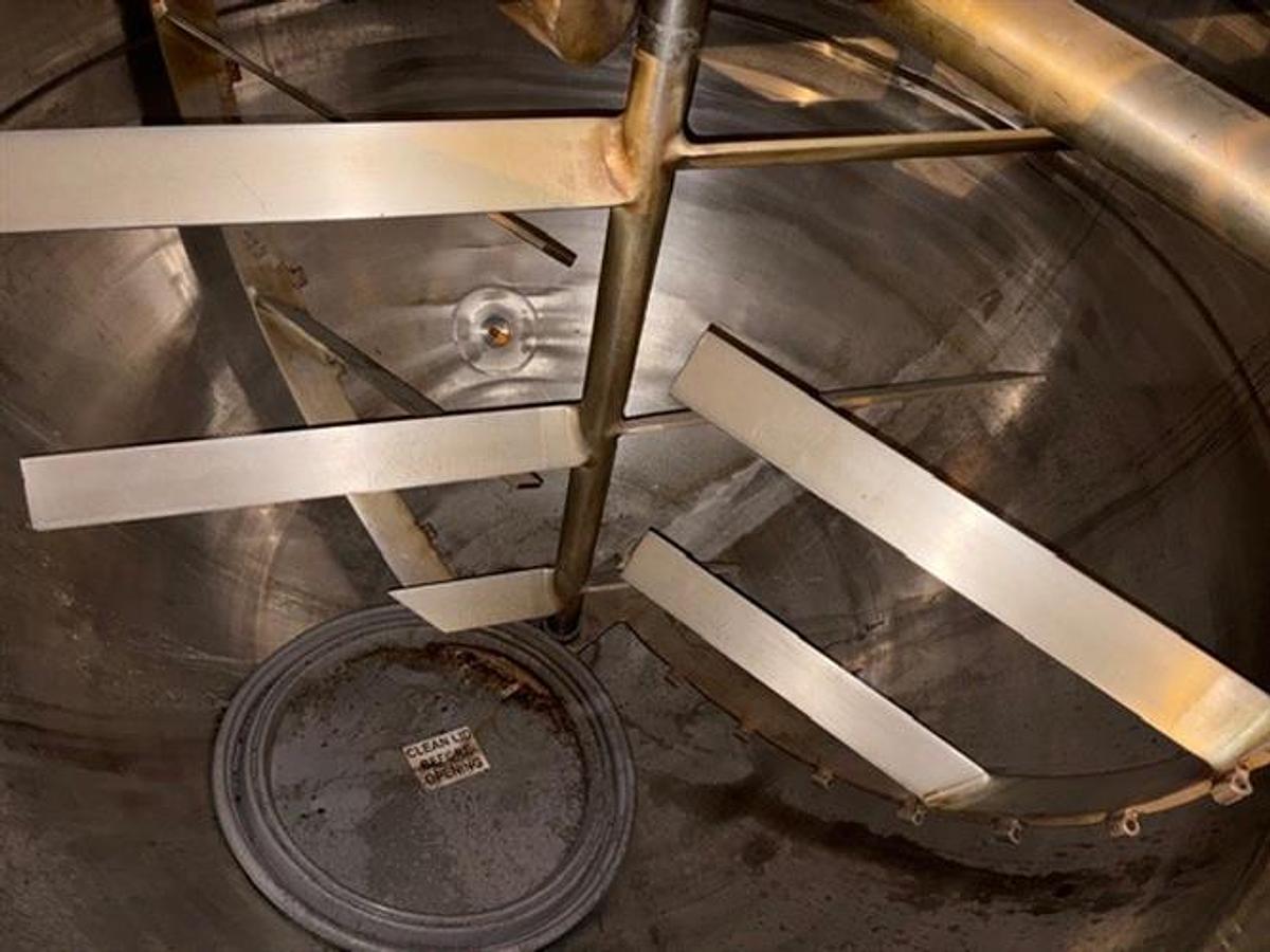 Used Lee 400 Gallon Stainless Steel Jacketed Double Action Kettle