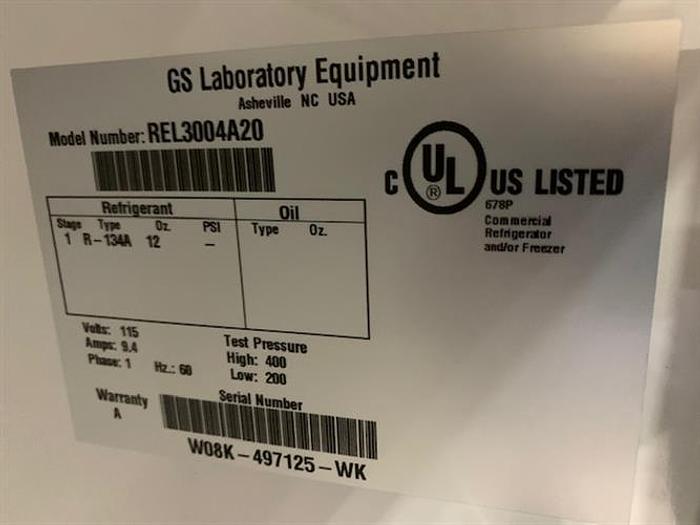 Used Revco model REL3004A20 Refrigerator