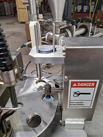 Used Quality Cup model QC-8 Rotary Cup Filler & Sealer