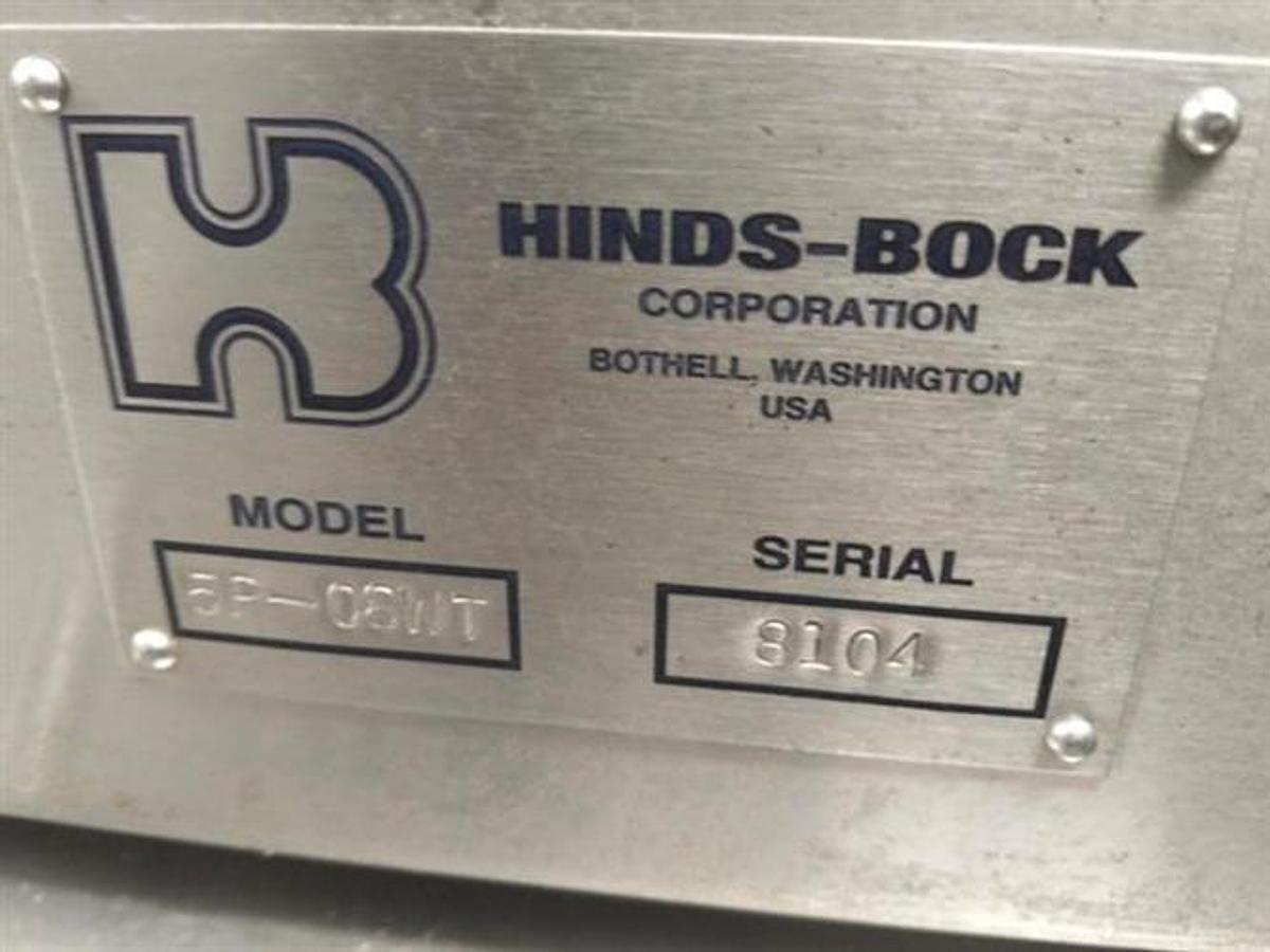 Used Hinds Bock model 5P-08WT Cake batter Depositor