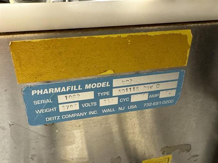 Used Pharmafill Model TC3 automatic tablet/capsule filling line