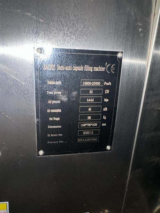 Used LFA SACF25 Semi-Auto Capsule Filler
