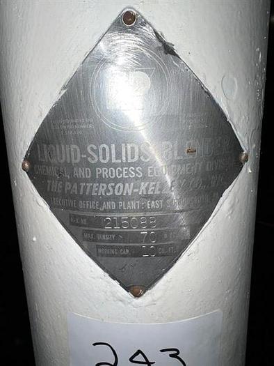 Used Patterson Kelley 10 Cu Ft stainless steel V Blender