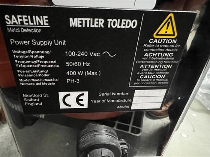 Used Mettler Toledo Safeline model PRO25 stainless steel metal detector for tablets