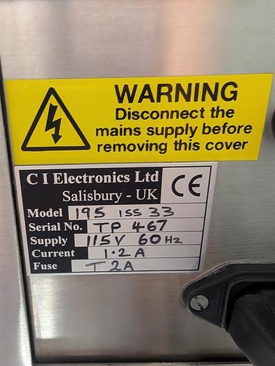Used CI Electronics model model ISS 33 195 Sade checkweigher