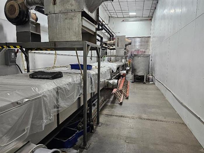 Used Racine 32" Wide Chocolate Chip Line with Cooling Tunnel