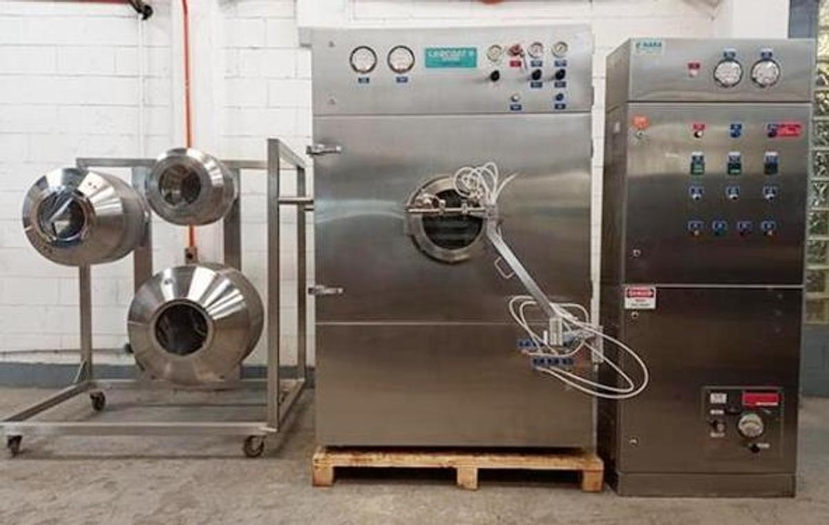 Used O'Hara model LCW-X LABCOAT coating pan