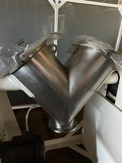 Used Patterson Kelley 1 Cu Ft stainless ssteel V blender