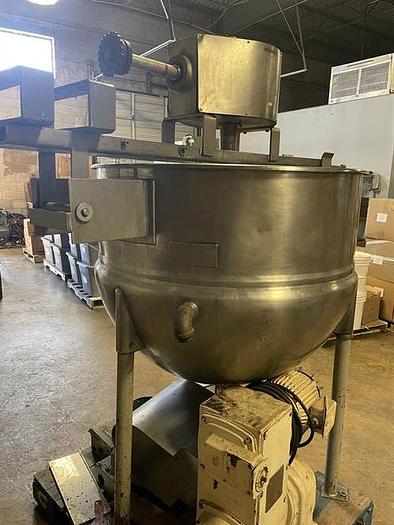 Used Lee 150 Gallon Stainless Steel and Jacketed Double Action Cooking and Mixing Kettle