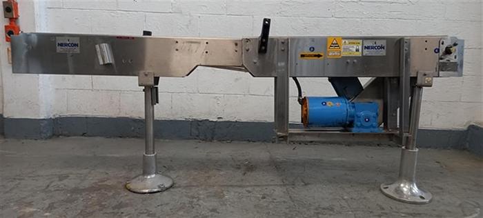 Used Nercon stainless steel  conveyor
