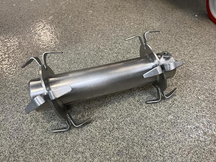 Used Patterson Kelley Buflovak 1 Cu Ft stainless steel V Blender with intensifier bar