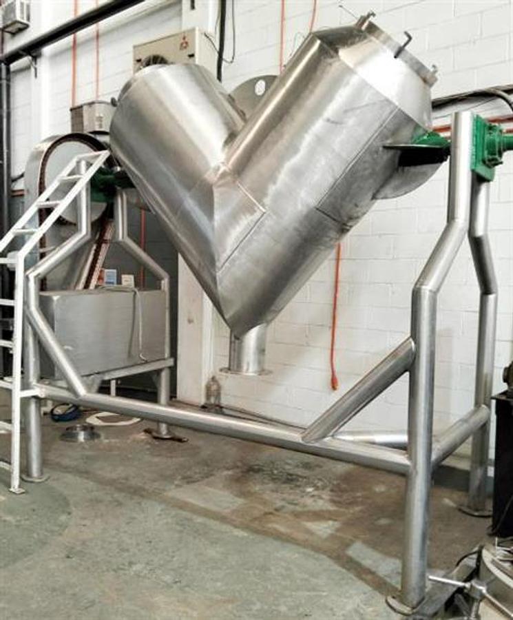 Used Stainless steel 65 Cu Ft V blender