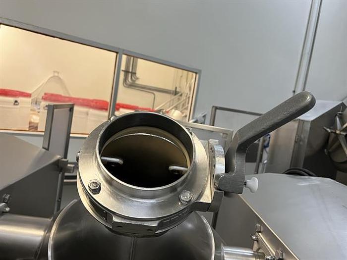 Used Patterson Kelley Buflovak 1 Cu Ft stainless steel V Blender with intensifier bar