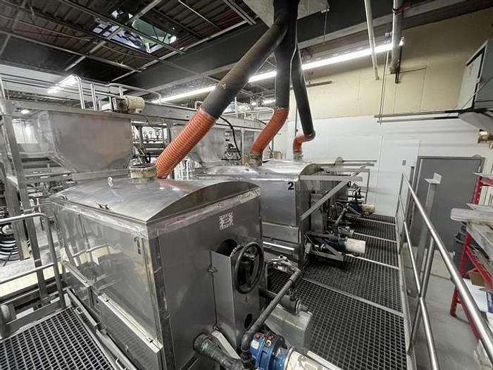 Used (3) 150-lb Capacity Stainless Steel Dry Roasters