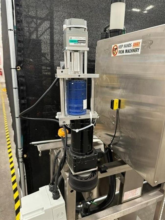 Used Marburg Model M-625FB Auto Cap Sealer/Shrink Bander