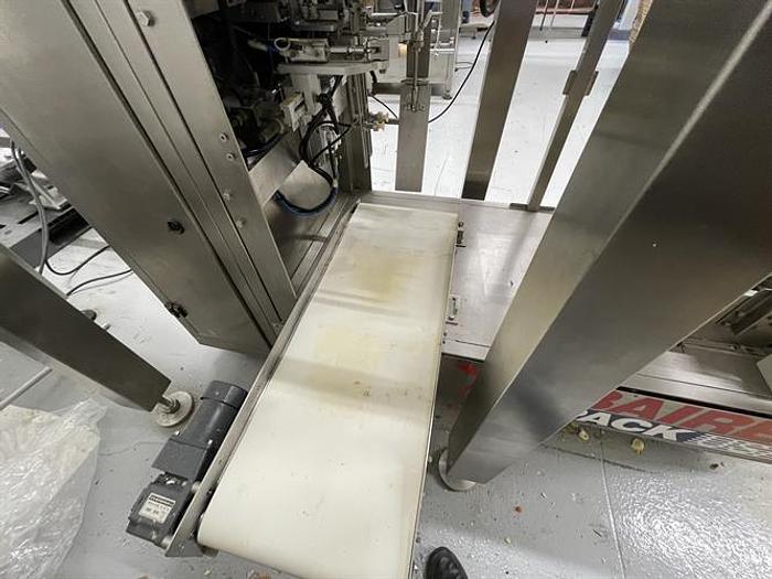 Used BairesPack Pre-made Doy Pouch Machine with 4-lane Linear Scale