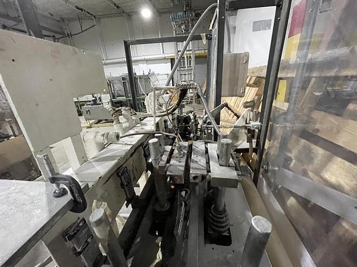 Used Bartelt model IM7 Pouch Packager with AMS Auger Filler and  liquid filler