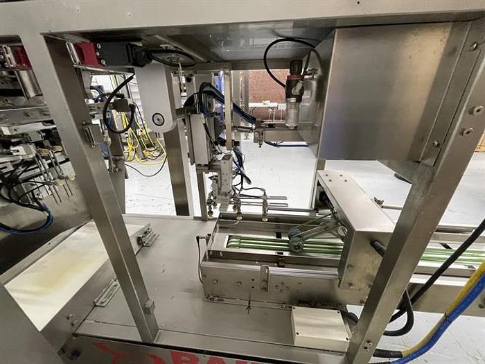 Used BairesPack Pre-made Doy Pouch Machine with 4-lane Linear Scale