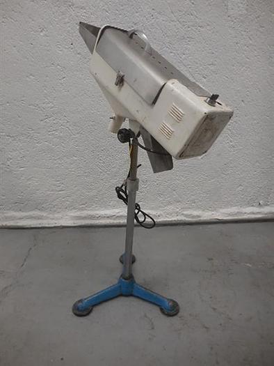 Used Manesty stainless steel table deduster.