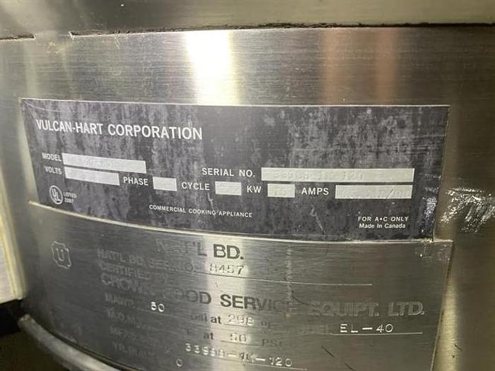 Used Vulcan-Hart 40 Gallon SS Electric Kettle